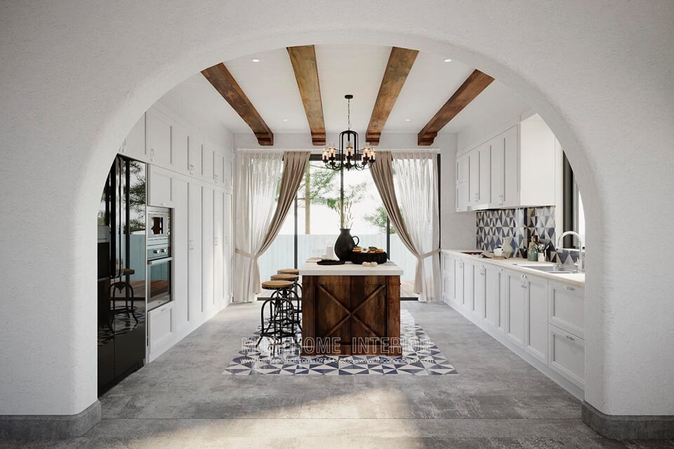 Mẫu tủ bếp biệt thự hiện đại đẹp - Sản phẩm nội thất không thể thiếu ở mỗi gia đình Thiết kế nội thất phòng bếp